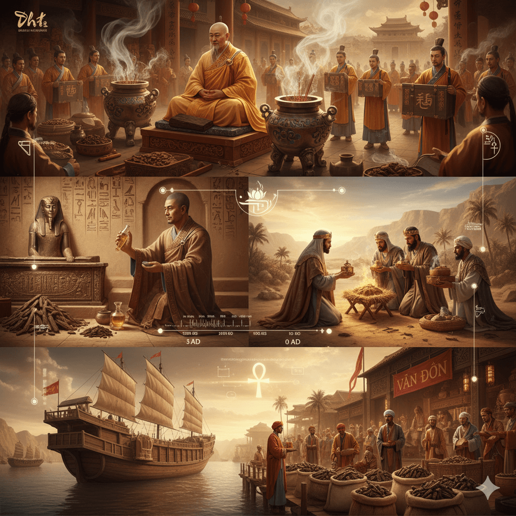 第二部分：沉香在古代文化中的作用 – “精神与商业角色”